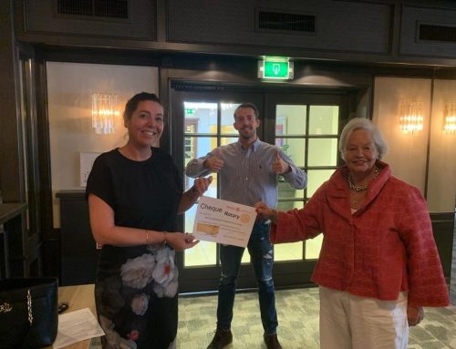 Uitreiking cheque van 3600,- Energiebank Haarlemmermeer